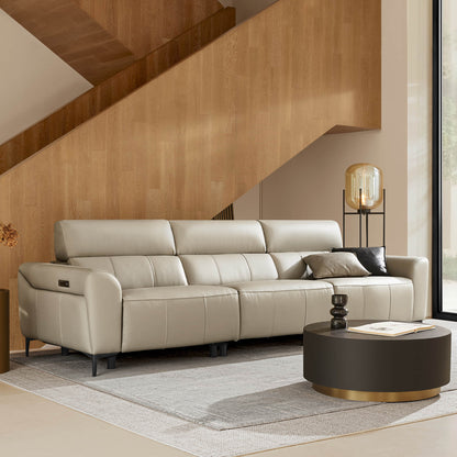 Murphy Premium Dual-Motor Genuine Leather Zero-Wall Power Reclining Sofa