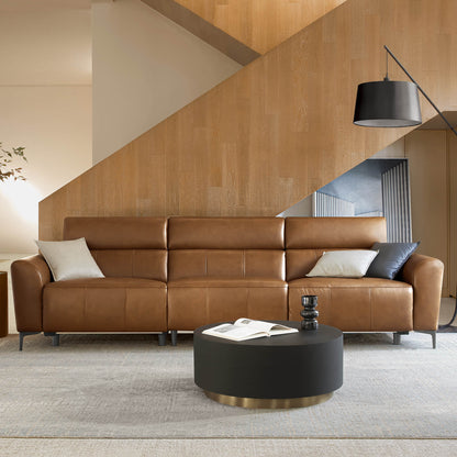Murphy Premium Dual-Motor Genuine Leather Zero-Wall Power Reclining Sofa