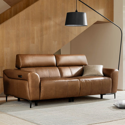 Murphy Premium Dual-Motor Genuine Leather Zero-Wall Power Reclining Sofa