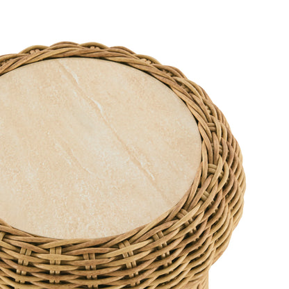 Naomi Wicker Woven Outdoor & Indoor Side Table