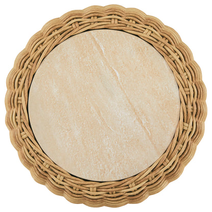 Naomi Wicker Woven Outdoor & Indoor Side Table