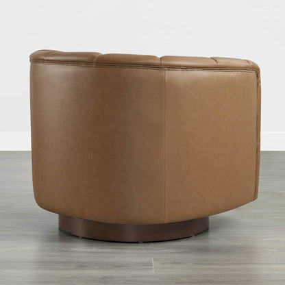 Retta Channel Barrel Swivel  Accent Chair