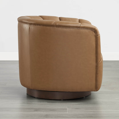 Retta Channel Barrel Swivel  Accent Chair