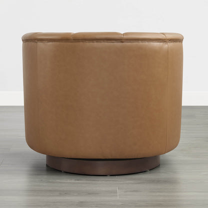 Retta Channel Barrel Swivel  Accent Chair