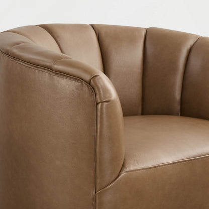 Retta Channel Barrel Swivel  Accent Chair