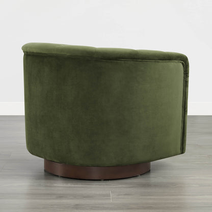 Retta Channel Barrel Swivel  Accent Chair