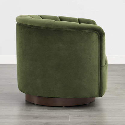 Retta Channel Barrel Swivel  Accent Chair