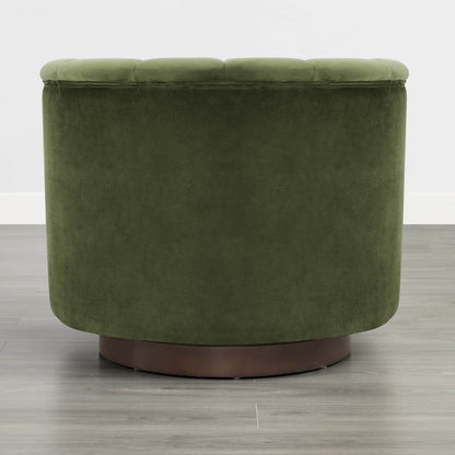 Retta Channel Barrel Swivel  Accent Chair