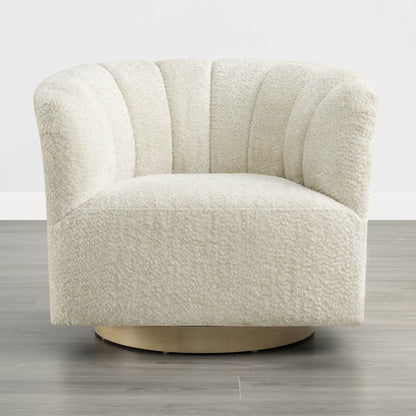 Retta Channel Barrel Swivel  Accent Chair