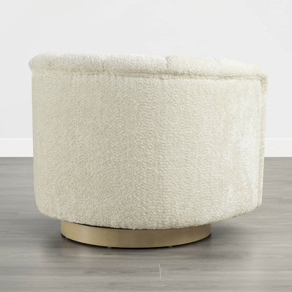 Retta Channel Barrel Swivel  Accent Chair