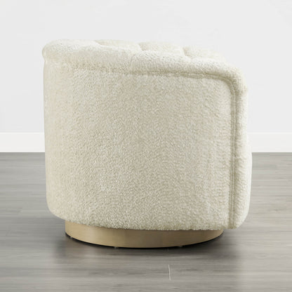 Retta Channel Barrel Swivel  Accent Chair