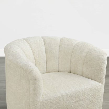 Retta Channel Barrel Swivel  Accent Chair