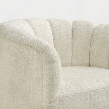 Retta Channel Barrel Swivel  Accent Chair