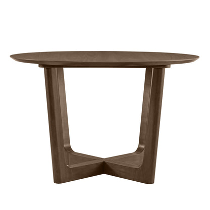 Rory Round Wood Cross-Base Dining Table