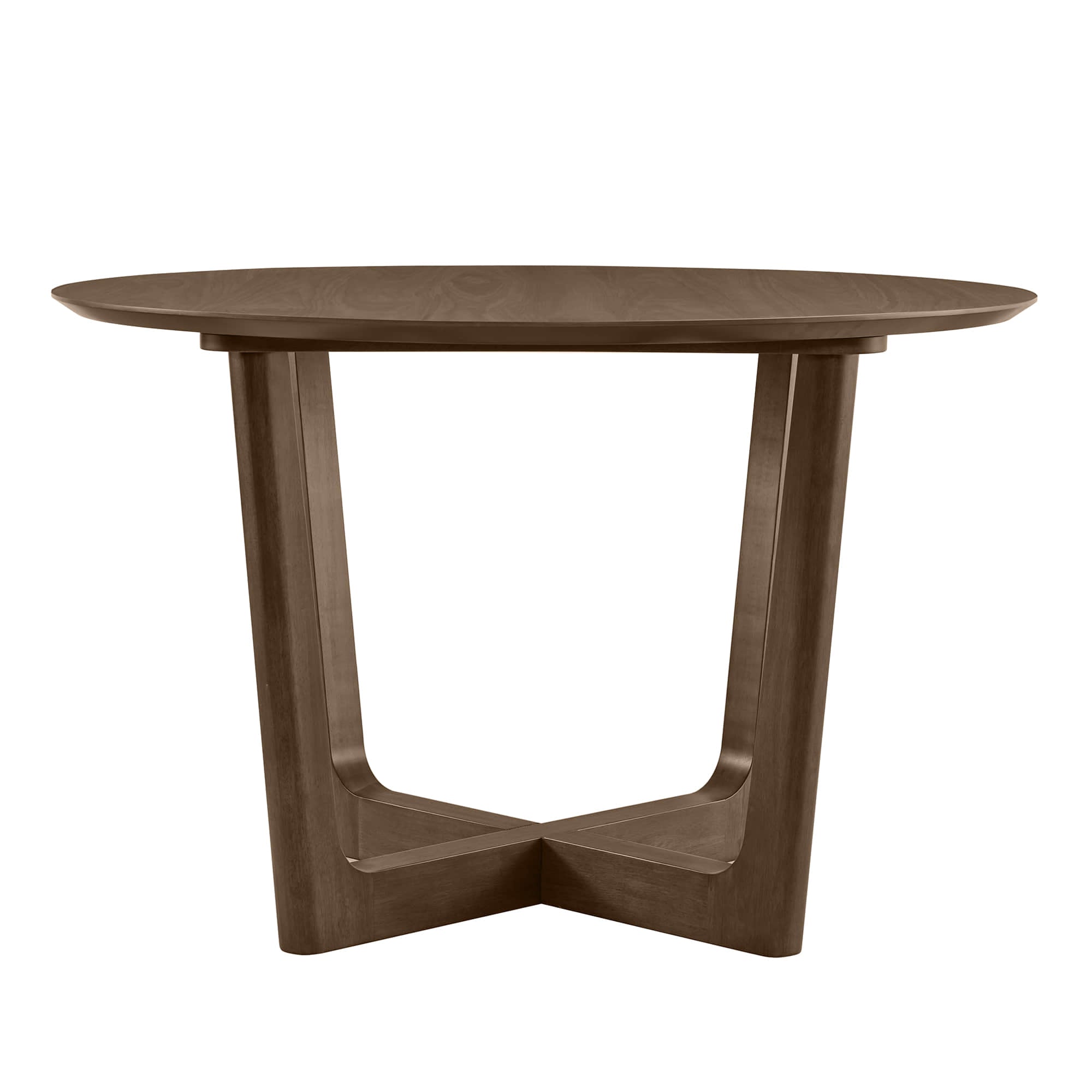 Rory Round Wood Cross-Base Dining Table