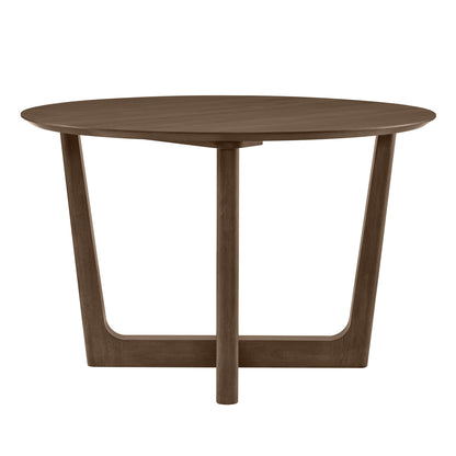 Rory Round Wood Cross-Base Dining Table