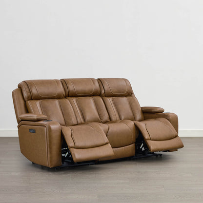 Sable Super Zero-Gravity Power Reclining Sofa with Flip-Down Table
