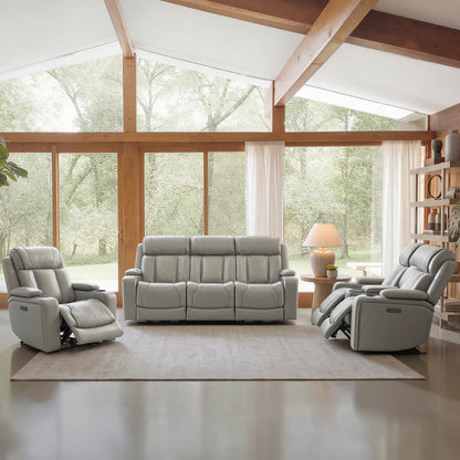 Sable Super Zero-Gravity Power Reclining Sofa with Flip-Down Table