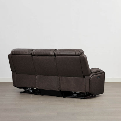 Sable Super Zero-Gravity Power Reclining Sofa with Flip-Down Table