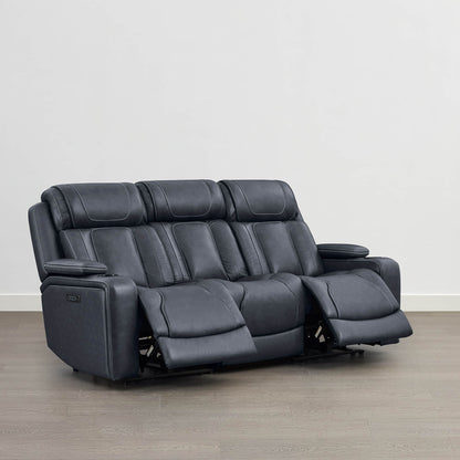 Sable Super Zero-Gravity Power Reclining Sofa with Flip-Down Table