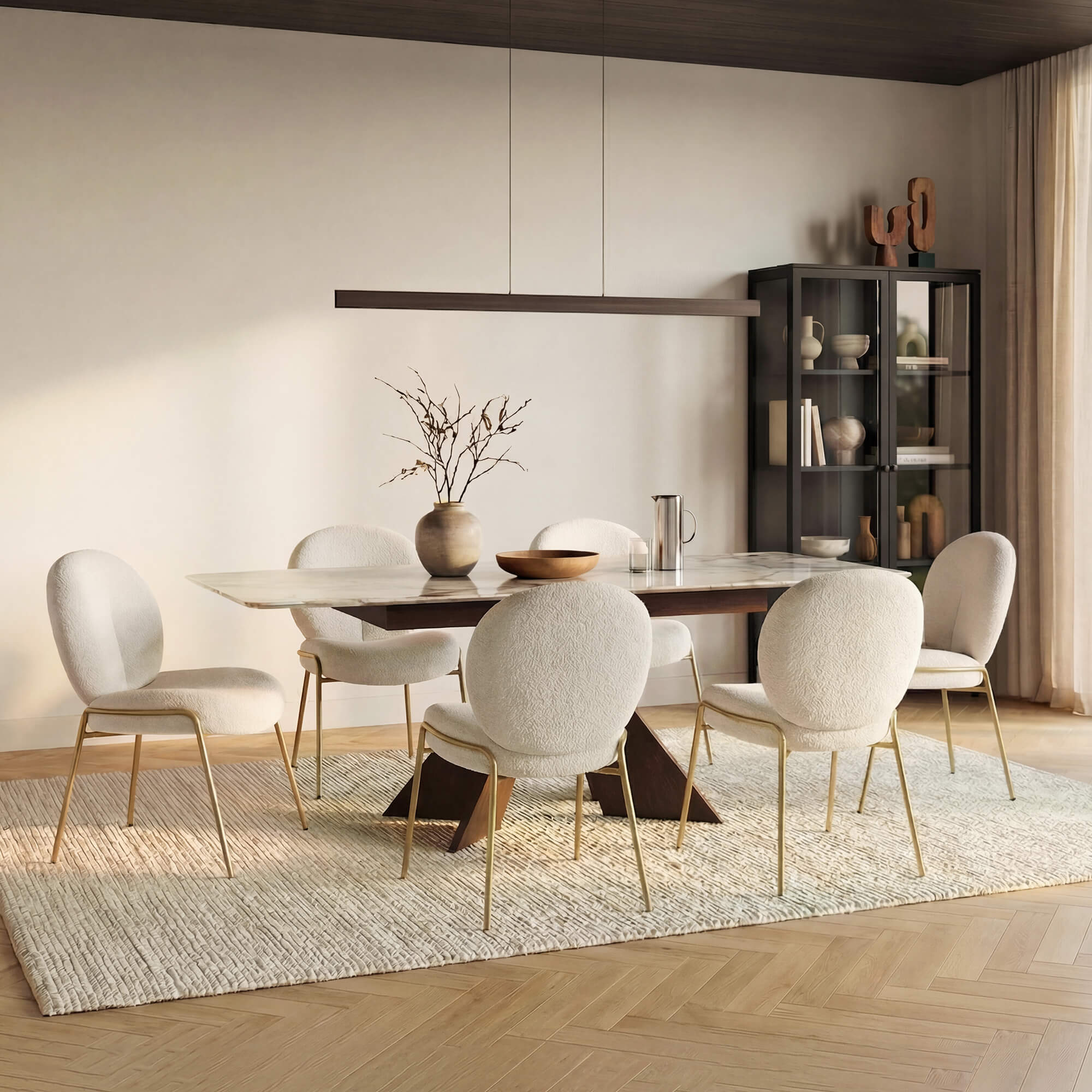 Sean Extendable Pandora Sintered Stone Dining Table