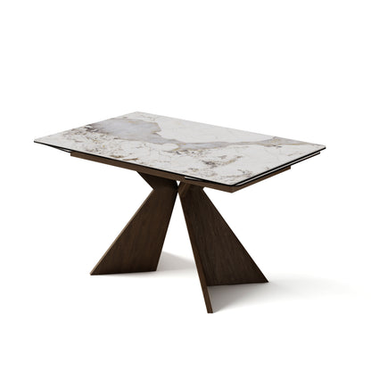 Sean Extendable Pandora Sintered Stone Dining Table,55"-79"