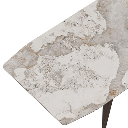 Sean Extendable Pandora Sintered Stone Dining Table,55"-79"