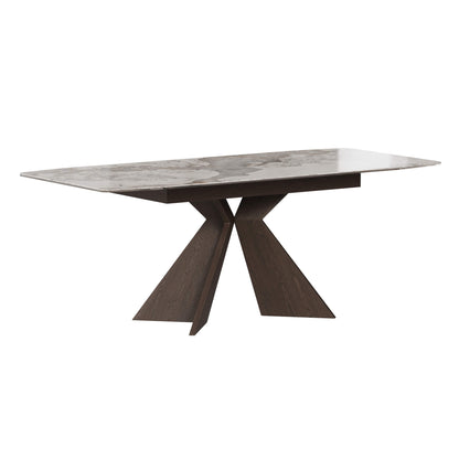 Sean Extendable Pandora Sintered Stone Dining Table,55"-79"