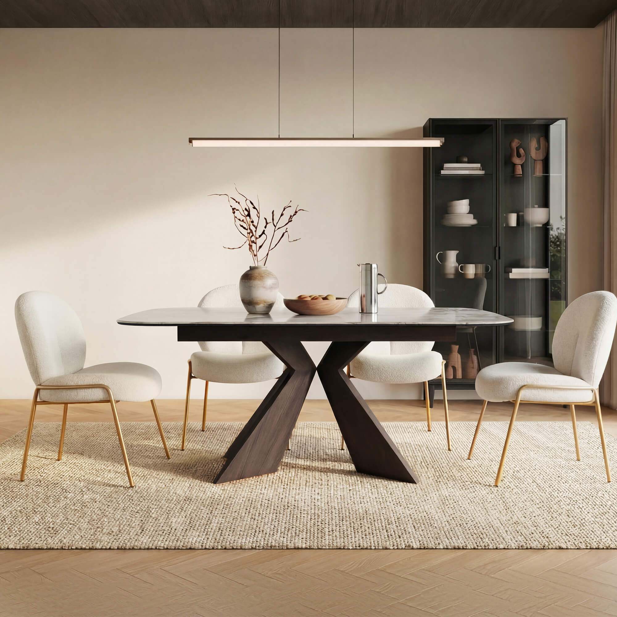 Sean Extendable Dining Table | Sintered Stone – CHITA LIVING