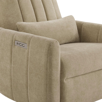 Shell Power Swivel Nursery Glider Recliner