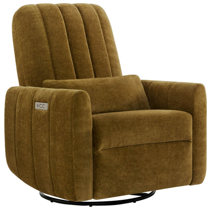 Shell Power Swivel Nursery Glider Recliner