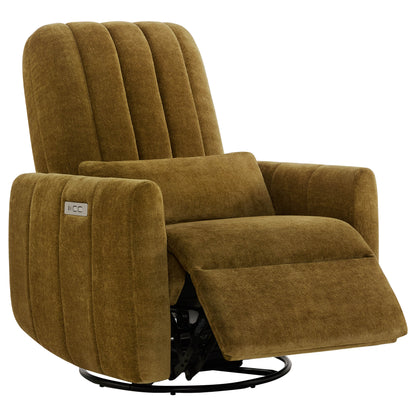 Shell Power Swivel Nursery Glider Recliner
