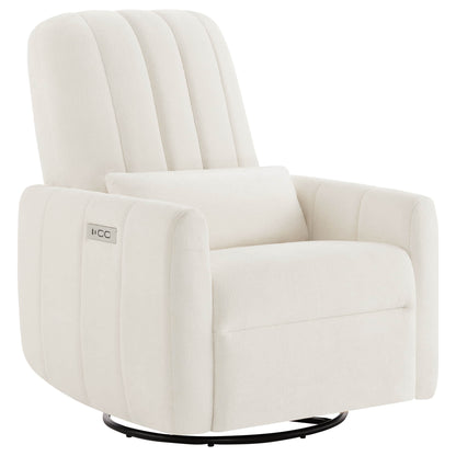 Shell Power Swivel Nursery Glider Recliner