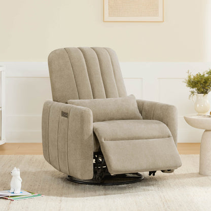 Shell Power Swivel Nursery Glider Recliner