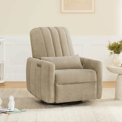 Shell Power Swivel Nursery Glider Recliner