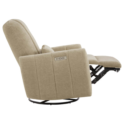 Shell Power Swivel Nursery Glider Recliner
