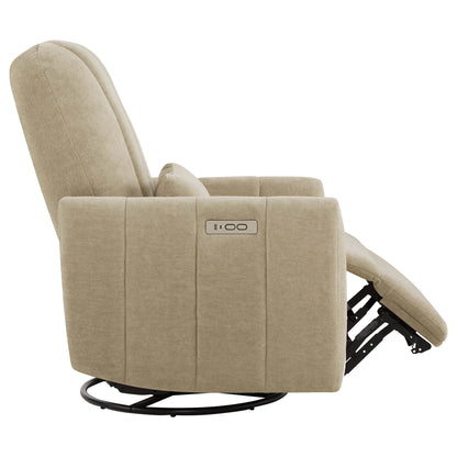 Shell Power Swivel Nursery Glider Recliner