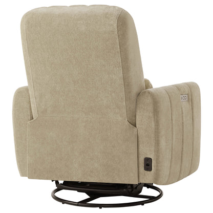 Shell Power Swivel Nursery Glider Recliner