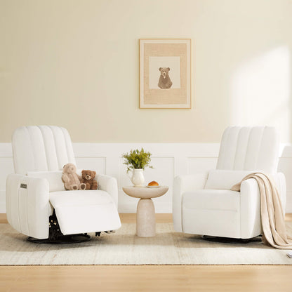 Shell Power Swivel Nursery Glider Recliner