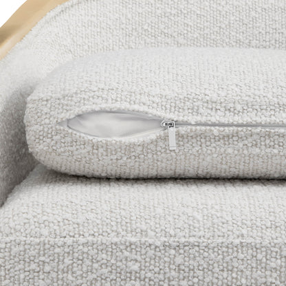 Talia Performance Boucle Rolling Dining Chair (Set of 2)