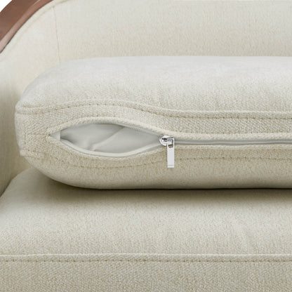 Talia Performance Boucle Rolling Dining Chair (Set of 2)