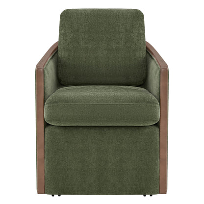 Talia Performance Boucle Rolling Dining Chair (Set of 2)