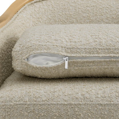 Talia Performance Boucle Rolling Dining Chair (Set of 2)