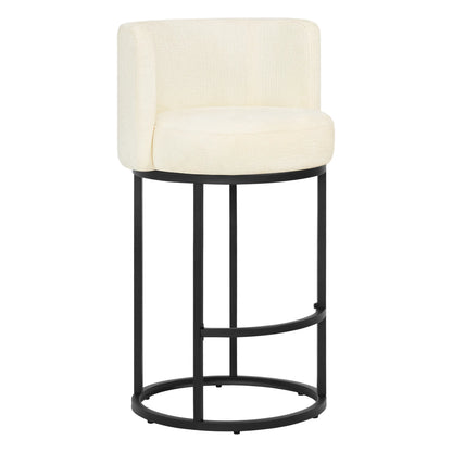 Tanya Modern Chenille Swivel Counter Stool (Set of 2)
