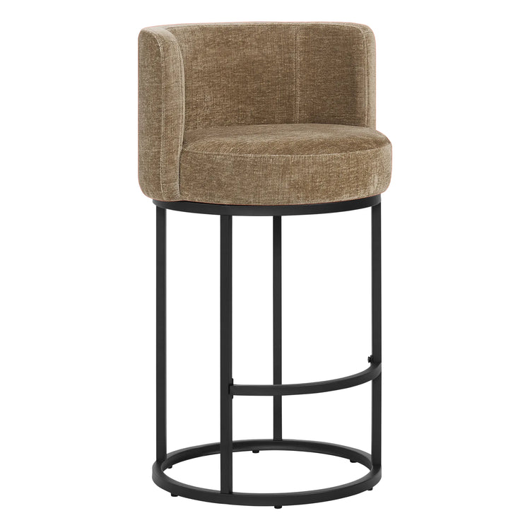 Tanya Modern Chenille Swivel Counter Stool (Set of 2)