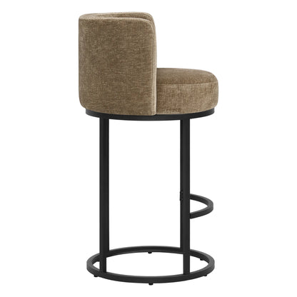 Tanya Modern Chenille Swivel Counter Stool (Set of 2)
