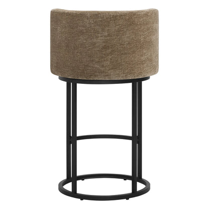 Tanya Modern Chenille Swivel Counter Stool (Set of 2)