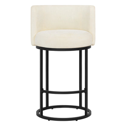 Tanya Modern Chenille Swivel Counter Stool (Set of 2)