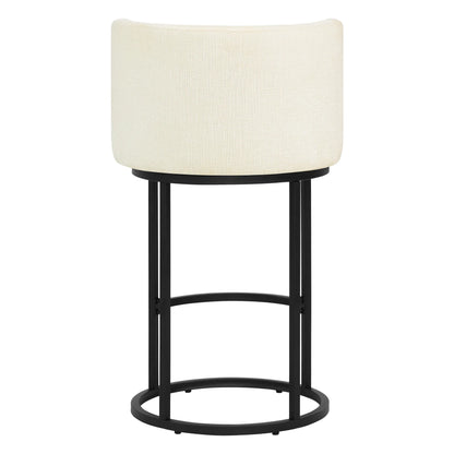 Tanya Modern Chenille Swivel Counter Stool (Set of 2)