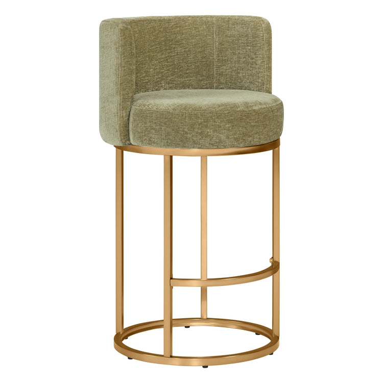 Tanya Modern Chenille Swivel Counter Stool (Set of 2)